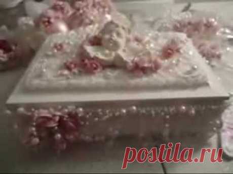 Shabby Chic Altered Jewelry Box - YouTube