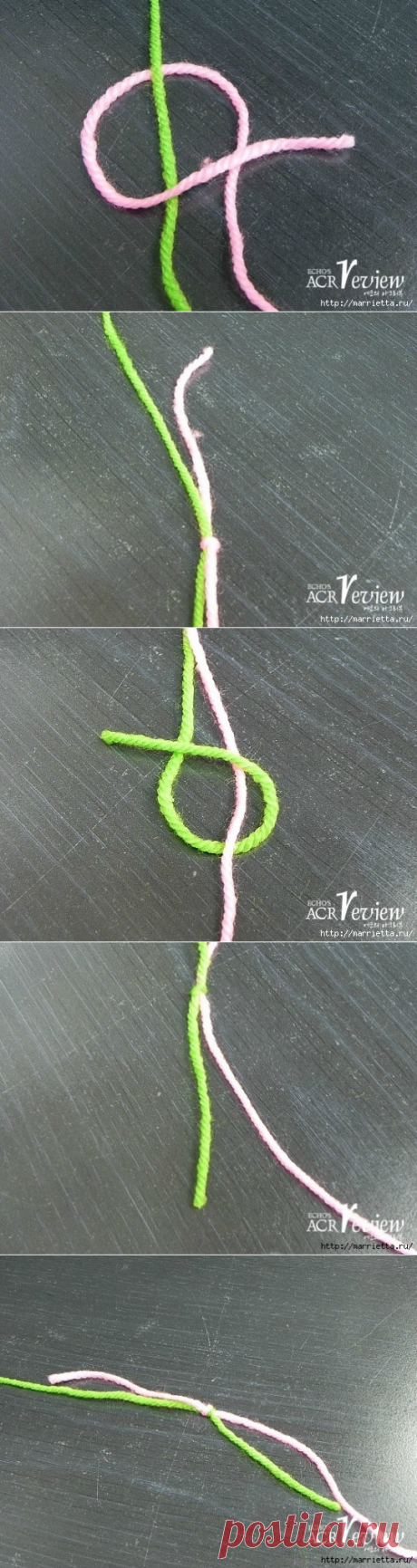 Способ соединения нитей при вязании крючком и спицами. Мастер-класс в картинках - Nebka.Ru