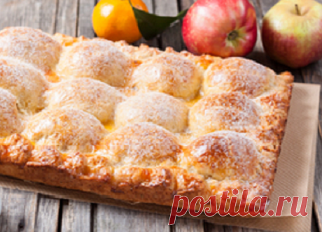 Блюдо выходного дня - творожный пирог с дольками яблок | Вкусные рецепты | Яндекс Дзен