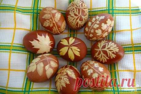 Пасхальные крашеные яйца - пошаговый кулинарный рецепт на Повар.ру