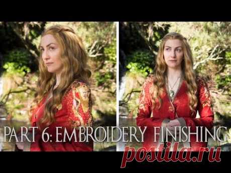Cersei Lannister Cosplay Part 6: Embroidery Finishing