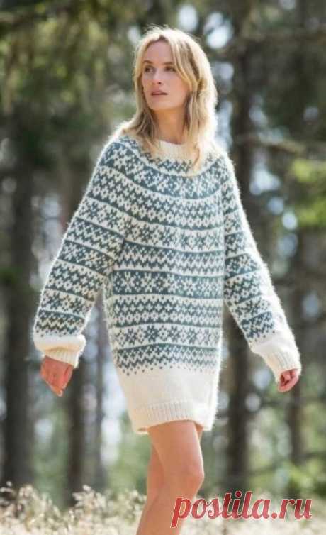 Норвежское мини-платье или свитер MOONSTONE