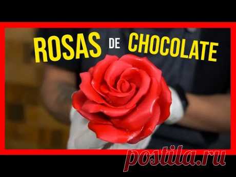 ⭐️Cómo hacer ROSAS con CHOCOLATE PLÁSTICO | FonQui repostería