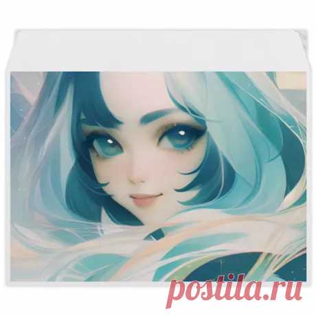 Конверт средний С5 Девушка с голубыми волосами #4795542 в Москве, цена 42 руб.: купить конверт с принтом от Anstey в интернет-магазине