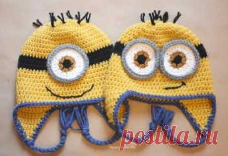 Crochet Minion Hat Pattern - Repeat Crafter Me