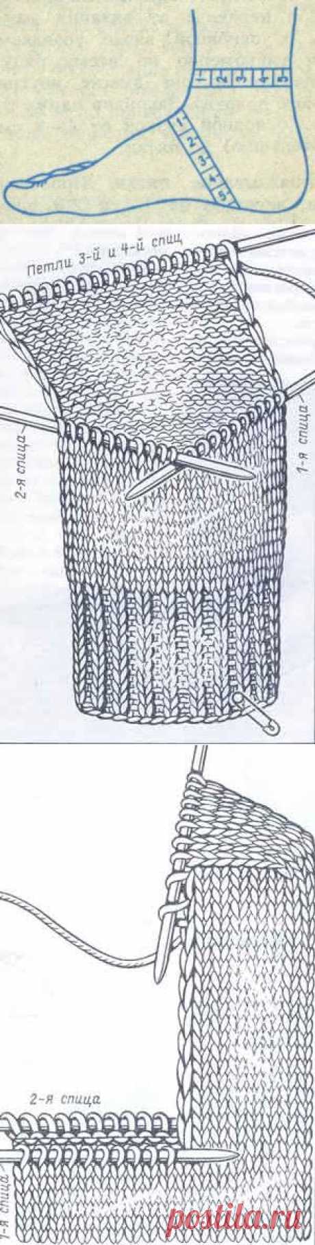 Вязание носков на 5 спицах - 18 Ноября 2011 - СХЕМЫ ВЯЗАНИЯ - Вязание крючком и спицами