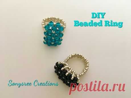 Charming Ring 💍  Beaded Ring Tutorial Super Easy ❤️