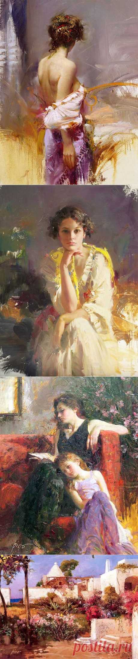 Pino Daeni...Солнечное, итальянское....