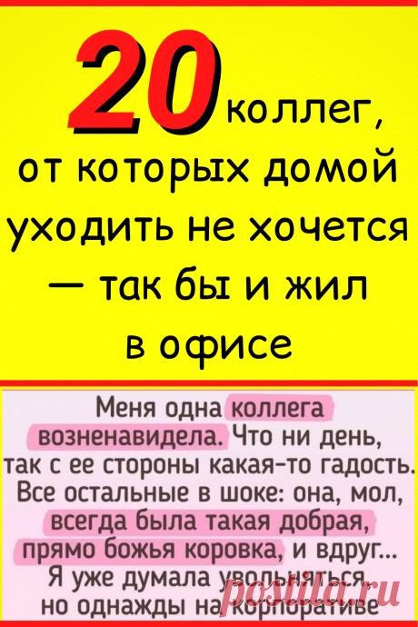 20+ коллег, от которых домой уходить не хочется — так бы и жил в офисе