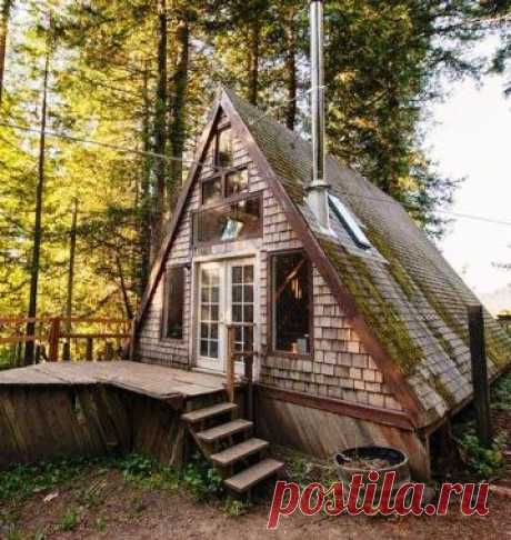 Минималистичный лесной домик — Наши дома