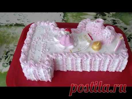 Торт Единичка Кремовое украшение торта/Edinichka Kremovoye cake decoration of cake