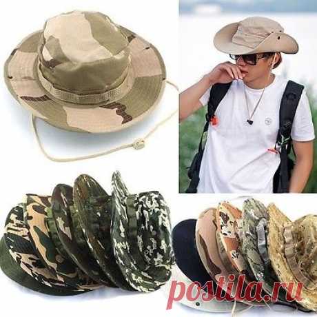 Bucket Hat New Hunting Boonie Cap Outdoor Camo Fishing Military Wide Brim B