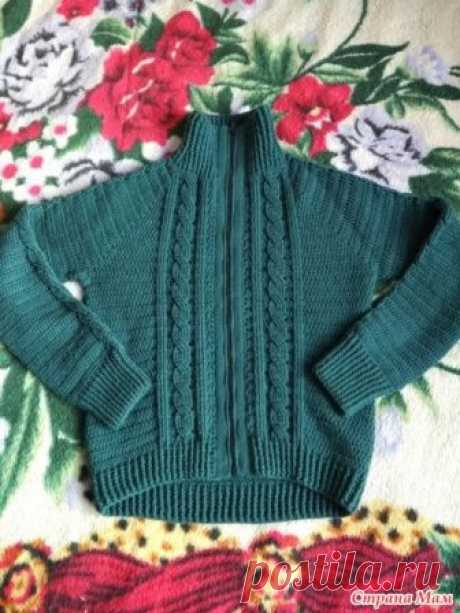 . Теплый свитер крючком для сына - Вязание - Страна Мам