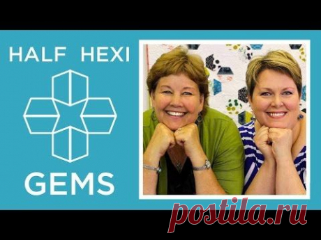 Hexi Gems Applique: Easy Quilting Tutorial with Jenny Doan of Missouri Star Quilt Co Lisa Hirsch - YouTube