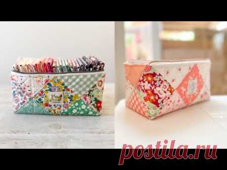 Box It Up Pouch | Wide Open Zippered Pouch | Beginners Friendly Sewing