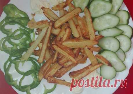 (5) Картошка фри без масла - пошаговый рецепт с фото. Автор рецепта Veronika Arefjeva . - Cookpad