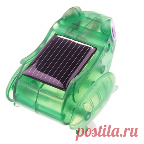 Mini Solar Power Capering Frog Education Aid Toy Gift