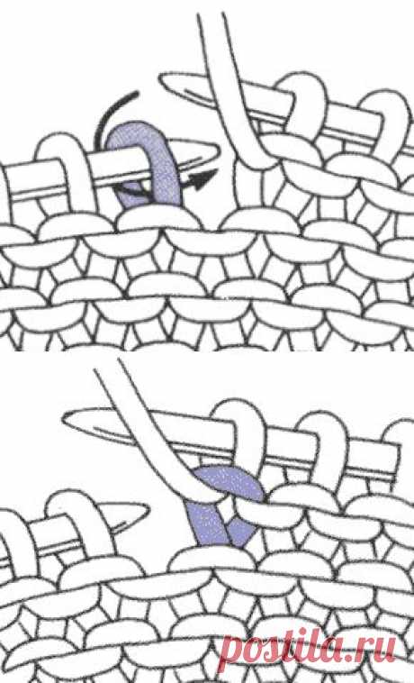 Способы вязания петель спицами