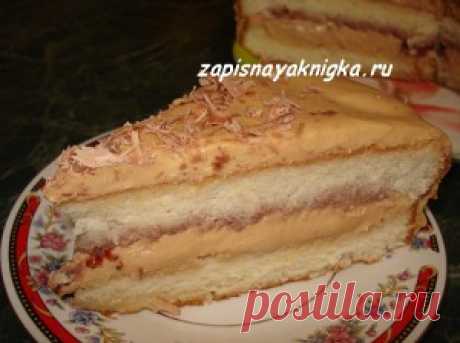 Торт с кремом из сыра и сгущенного молока | Записная книжка рецептов Анюты