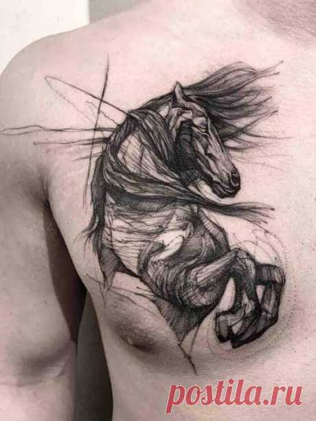 Татуировки животных: ящерицы, лошади, пантеры – значение и подборка фото