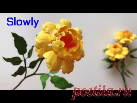 ABC TV | How To Make Paper Flower #15 | Flower Die Cuts (Slowly) - Craft Tutorial