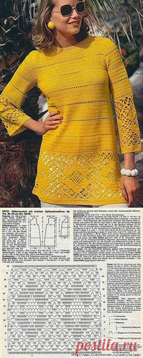 Irish crochet &amp;: Туника-платье