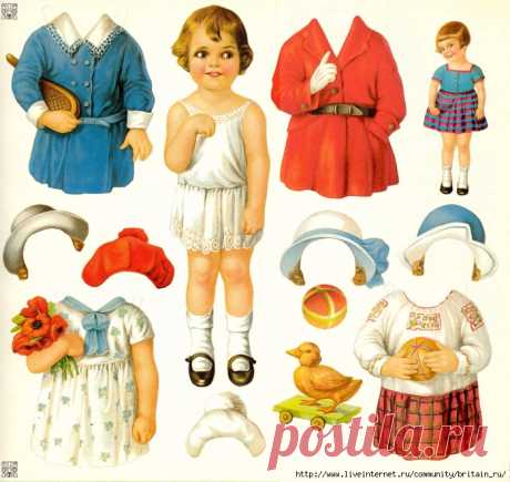 Бумажные куклы - старая, добрая игра с викторианских времён история , макеты и одежда