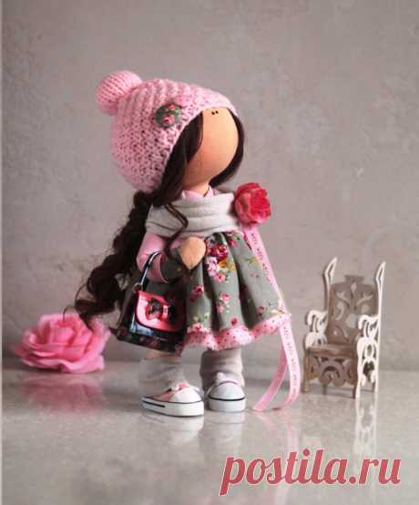 Baby doll Cloth doll Tilda doll Winter doll by AnnKirillartPlace