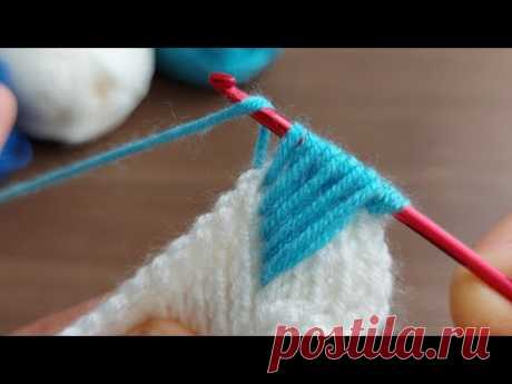 Super Easy Tunisian Knitting - Tunus İşi Çok Güzel Örgü Modeli