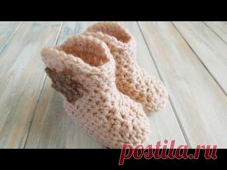 (crochet) How To - Crochet Cowboy Baby Boots - Yarn Scrap Friday