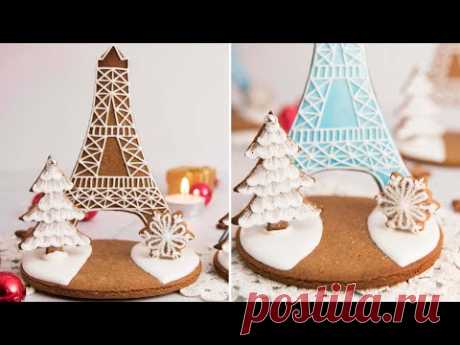 Gingerbread Centerpiece for Christmas -  The Eiffel Tower