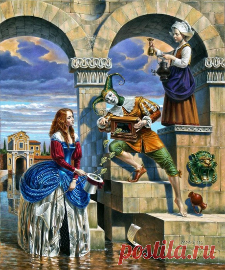 Illusions of Absurdity. Charmer of the Attraction, Michael Cheval (Михаил Хохлачев), арт галерея живописи. Страница get.