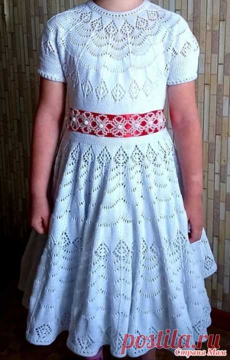 Платье для девочки спицами - Вязание - Страна Мам
