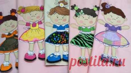 Cute as a Button Applique Dolls - All Sew Crafty | OregonPatchWorks