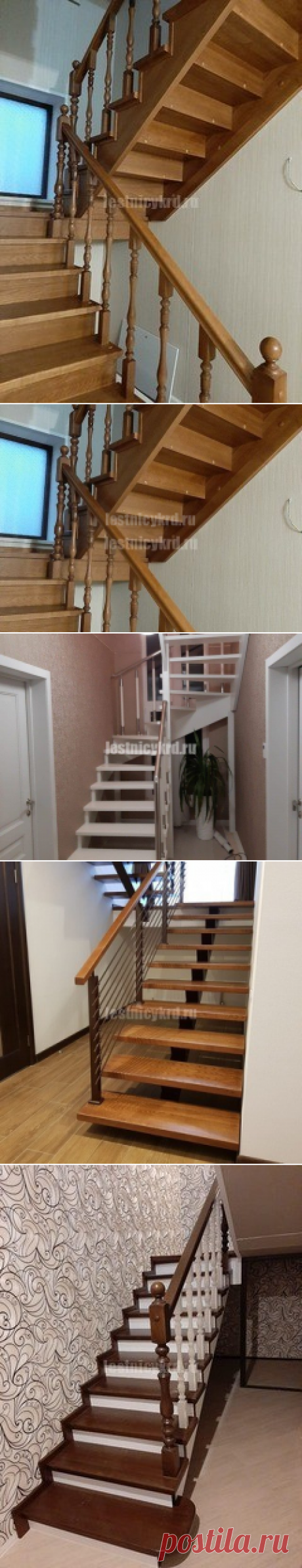 Деревянные лестницы на косоурах закрытого и открытого типа - Лестницы Краснодара