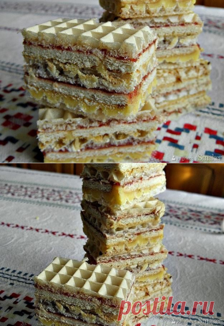 Вафли с печеньем - рецепт от Smaker.pl