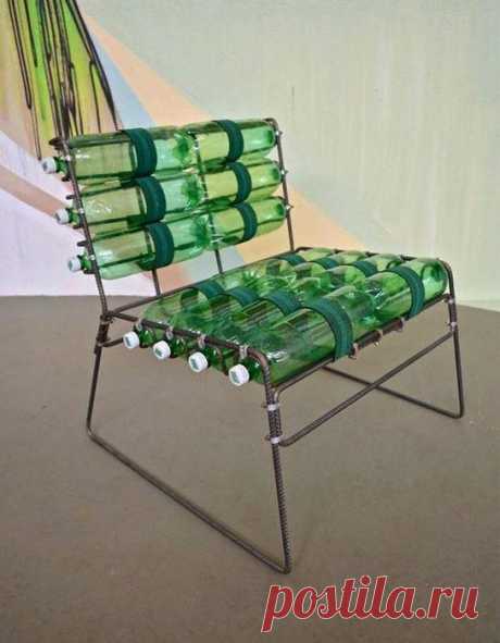 Дачная мебель из пластиковых бутылок