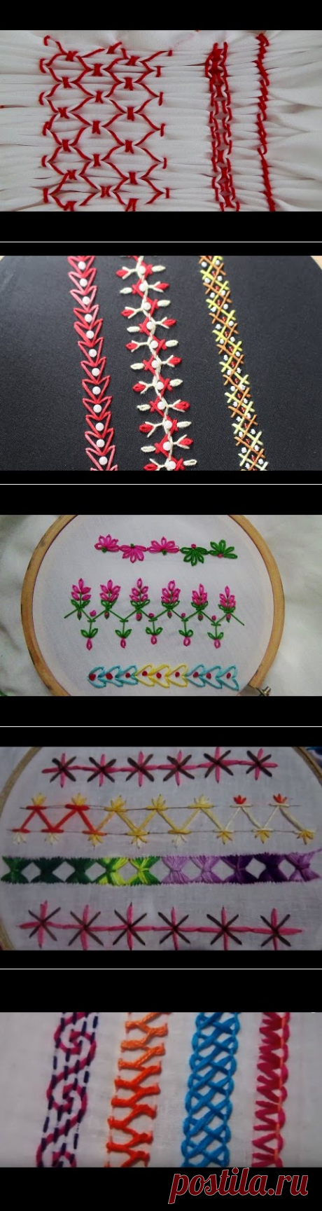 Hand Embroidery Stitches Tutorial For Beginners. Part-3 - YouTube