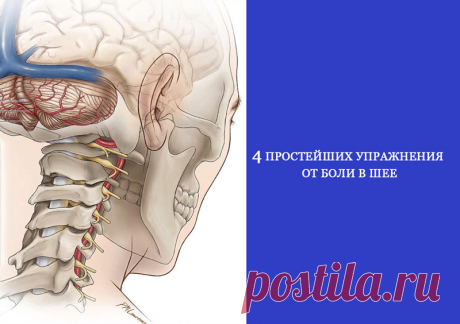 4 простых упражнения от боли в шее Есть специальные упражнения от боли в шее. Если была какая-то одномоментная травма, или если нарастает слабость и нарушение чувствительности в руках, то перед упражнениями нужно показаться врачу.