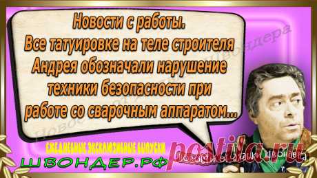 Новости от дядьки Швондера, классный анекдот, смешная фраза, веселая фенечка, смешной каламбур, известные афоризмы, смех да и только, забавные картинки, сложный юмор, непонятные анекдоты, цитаты из интернета, необычное развлечение, Швондер говорит, Шариков, Собачье сердце, улыбка до ушей, эксклюзивный выпуск новостей, ржака, потеха, фарс, наколка, проделка, шутка, юмор, анекдоты в картинках, юмор в картинках, свежие приколы, фенечка, смешная фишка, улыбка, ржачка, интересное в сети, смешок, смех