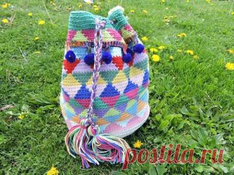 Tutoria Bolso tipo Wayuu paso a paso