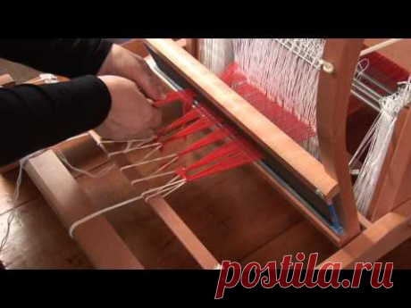 Ashford - How to put a warp on your table loom Pt 2