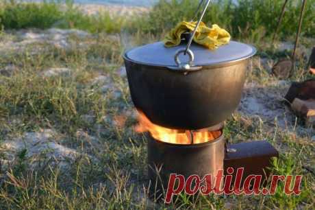Турбо-печка для быстрого приготовления в походе