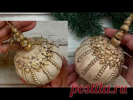 Vintage Christmas toy. Handmade. Винтажная  новогодняя игрушка. Ручная работа.