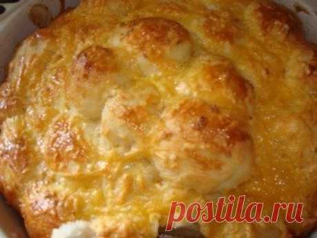 "Обезьяний" хлеб с сыром и чесноком - простой и вкусный рецепт с пошаговыми фото