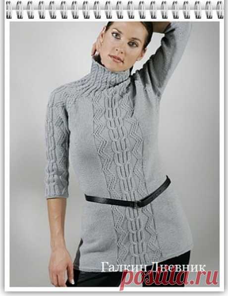 ГАЛКИН ДНЕВНИК : Молодежный пуловер спицами для женщин