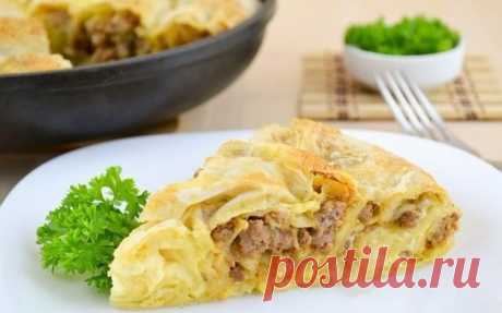 Мясной пирог из лаваша - Meat pie pita