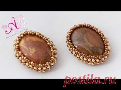 DIY Tutorial | Come incastonare un cabochon con la tecnica RAW (right angle weave)