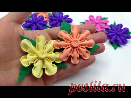 Super Easy EVA Foam Paper Flowers 🌸 Цветы из фоамирана @OldisDIY