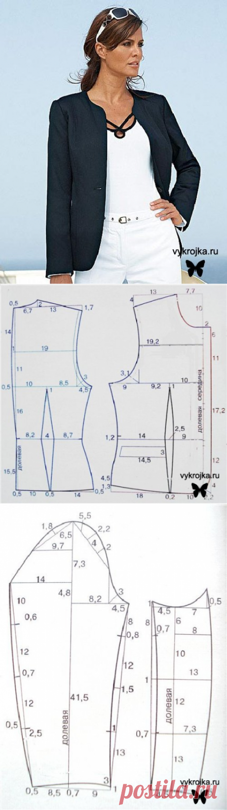выкройка элегантного жакета